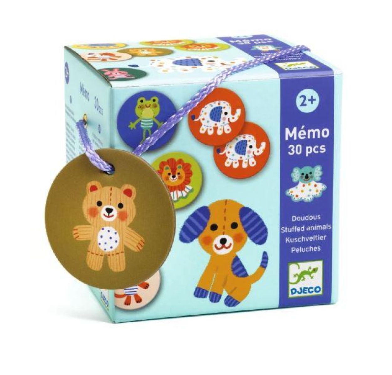 Djeco Memory Pluche Dieren (dj08264) - SPADT - speelgoed met advies