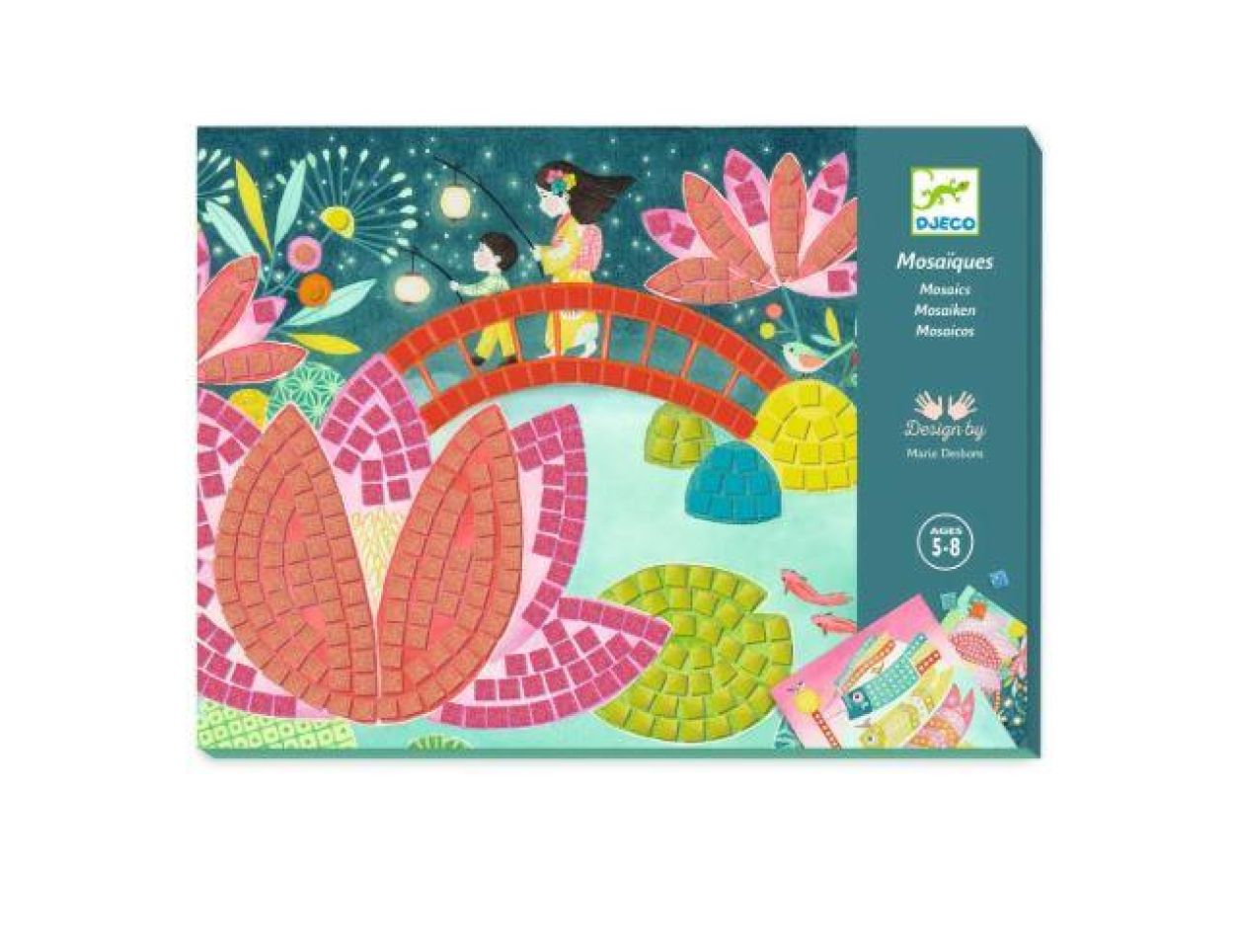 Djeco Mozaïek, Kunst op Nummer 'Kyoto' (dj09308) - SPADT - speelgoed met advies