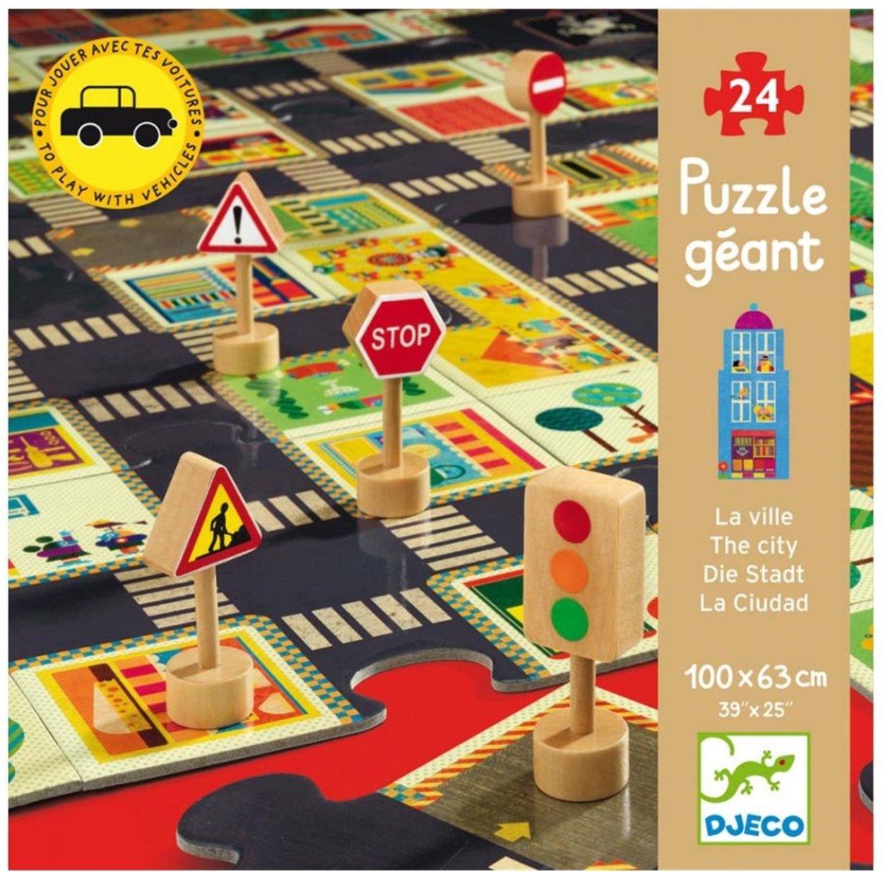 Djeco Pop to Play Puzzle The City (dj07161) - SPADT - speelgoed met advies