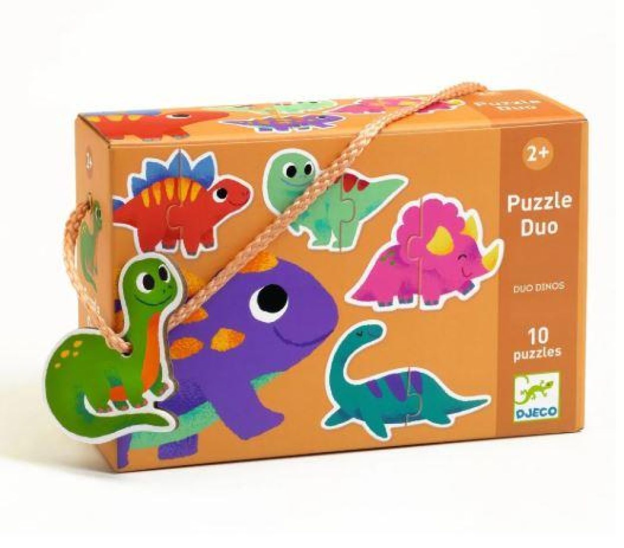 Djeco Puzzel Duo Dinosaurussen (dj08263) - SPADT - speelgoed met advies