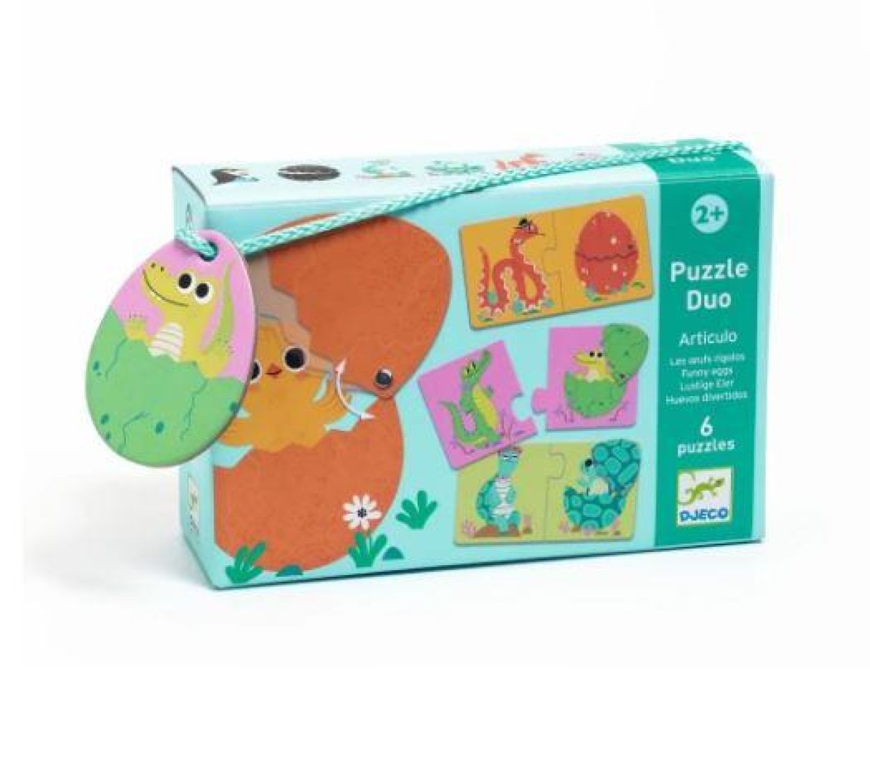 Djeco Puzzel Duo Grappige Eieren (dj08193) - SPADT - speelgoed met advies