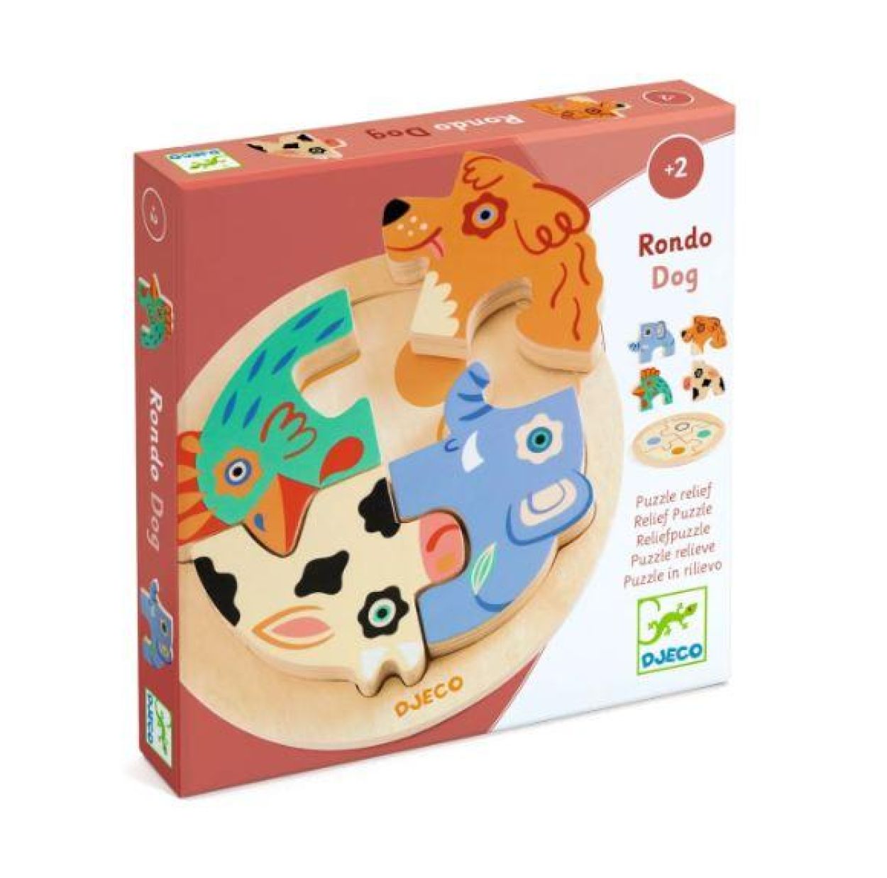 Djeco Puzzel Rondo Dog (dj01105) - SPADT - speelgoed met advies