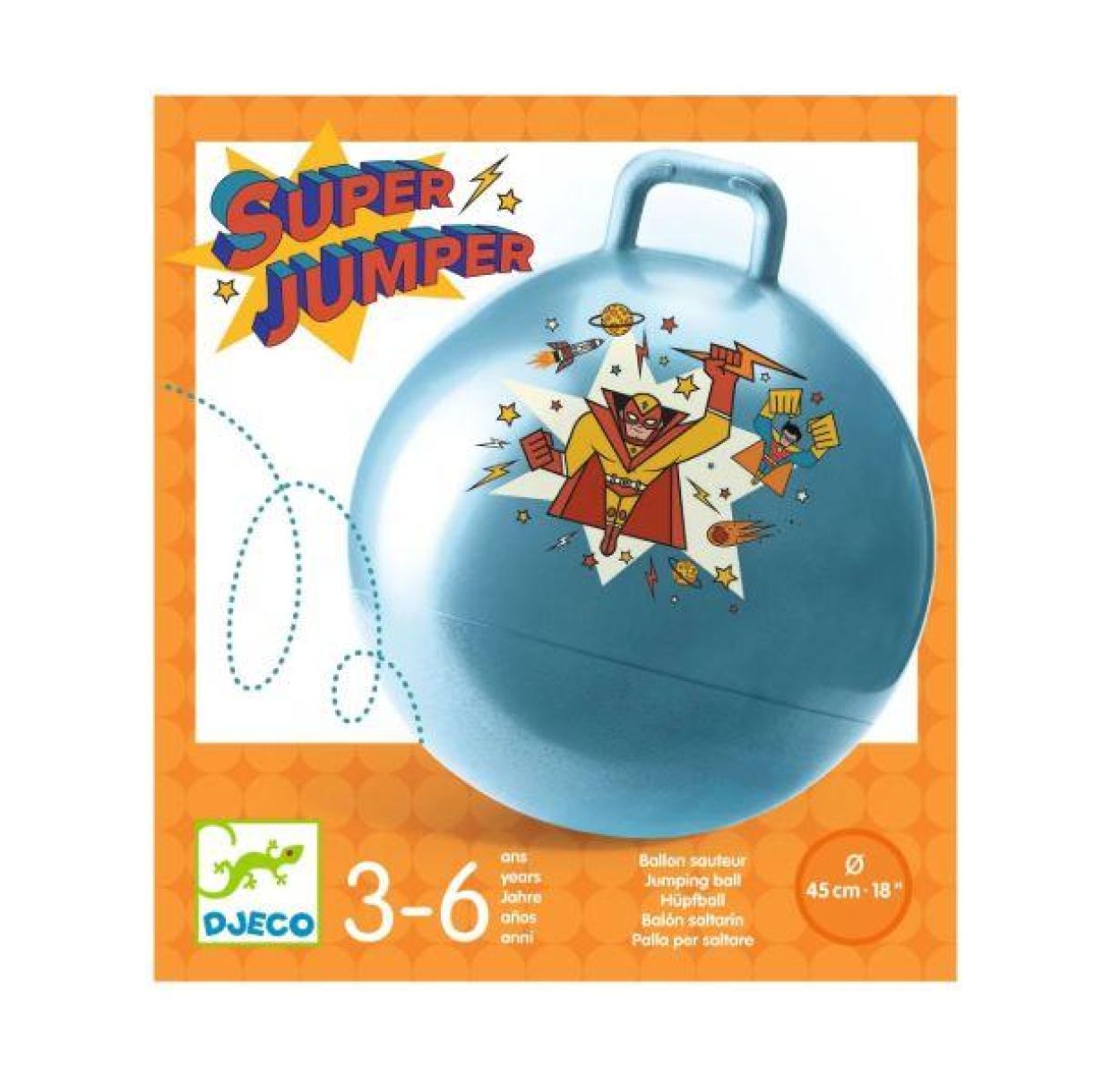 Djeco Skippybal Super Jumper (dj00186) - SPADT - speelgoed met advies