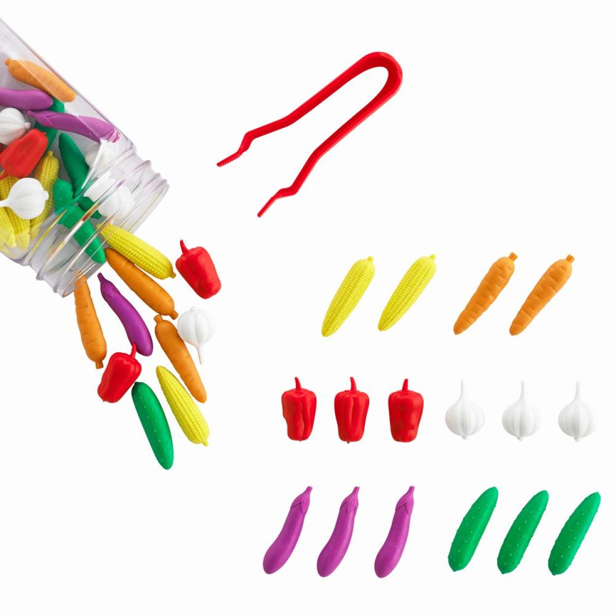 EDX Education Sorteer Figuren. Thema: Groenten (13133) - SPADT - speelgoed met advies