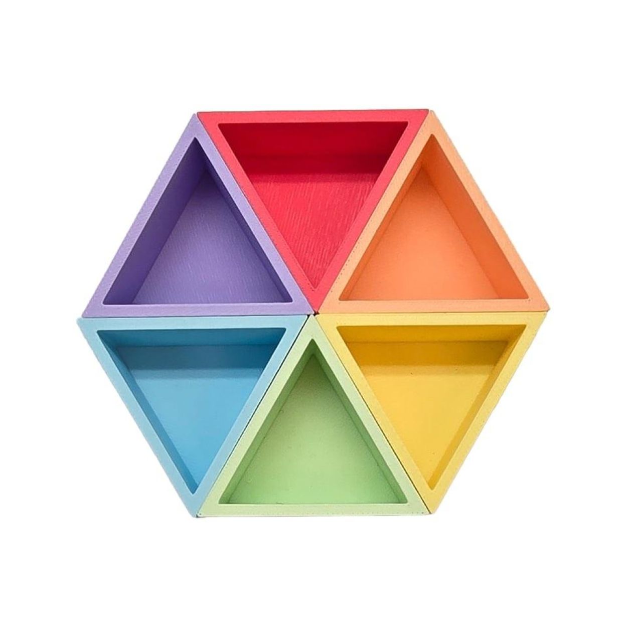 Grennn Mandigo Regenboog Pastel Driehoek () - SPADT - speelgoed met advies