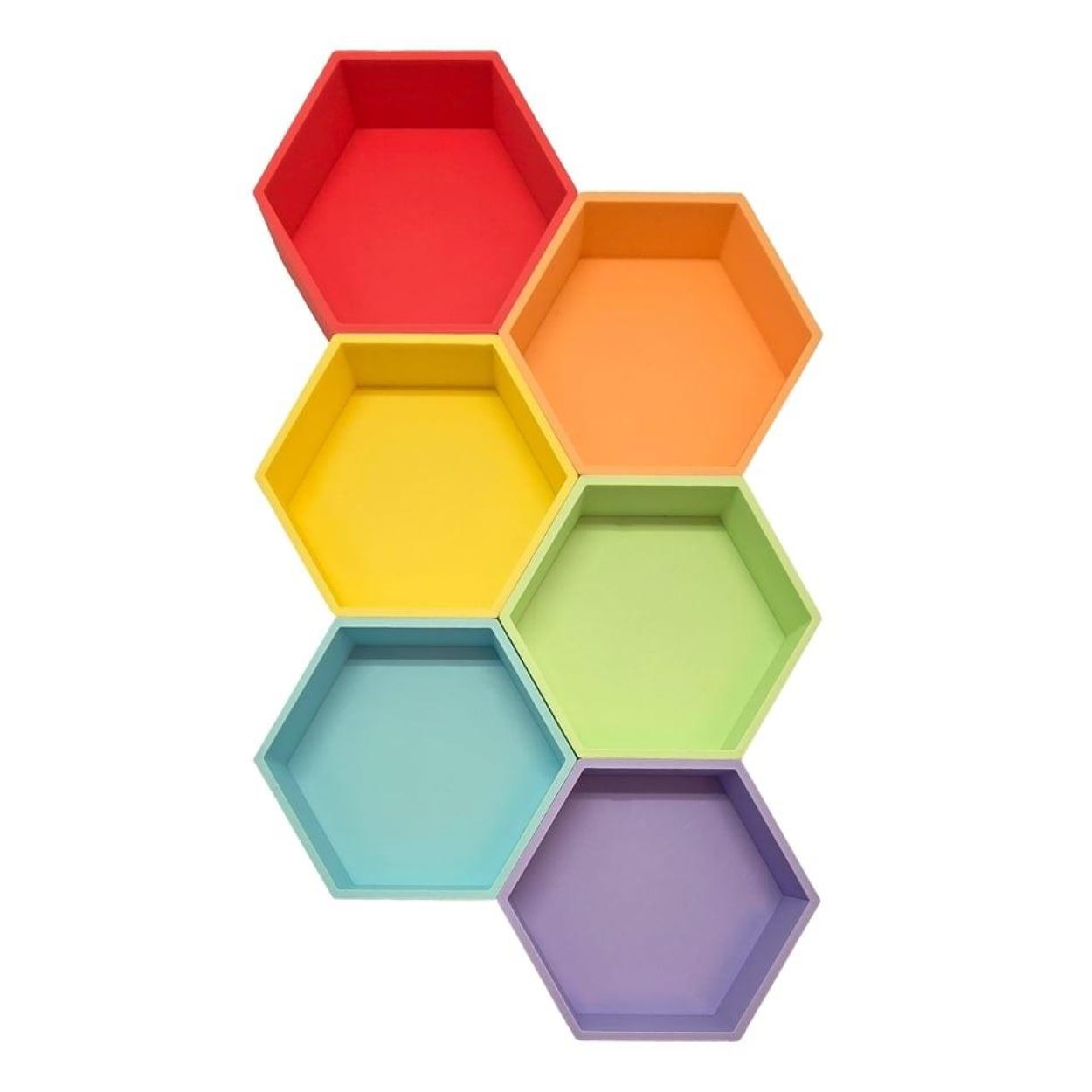 Grennn Mandigo Regenboog Pastel Zeshoekig () - SPADT - speelgoed met advies