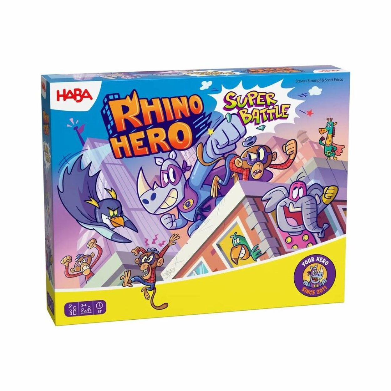 Haba Rhino Hero Super Battle (2013173001) - SPADT - speelgoed met advies