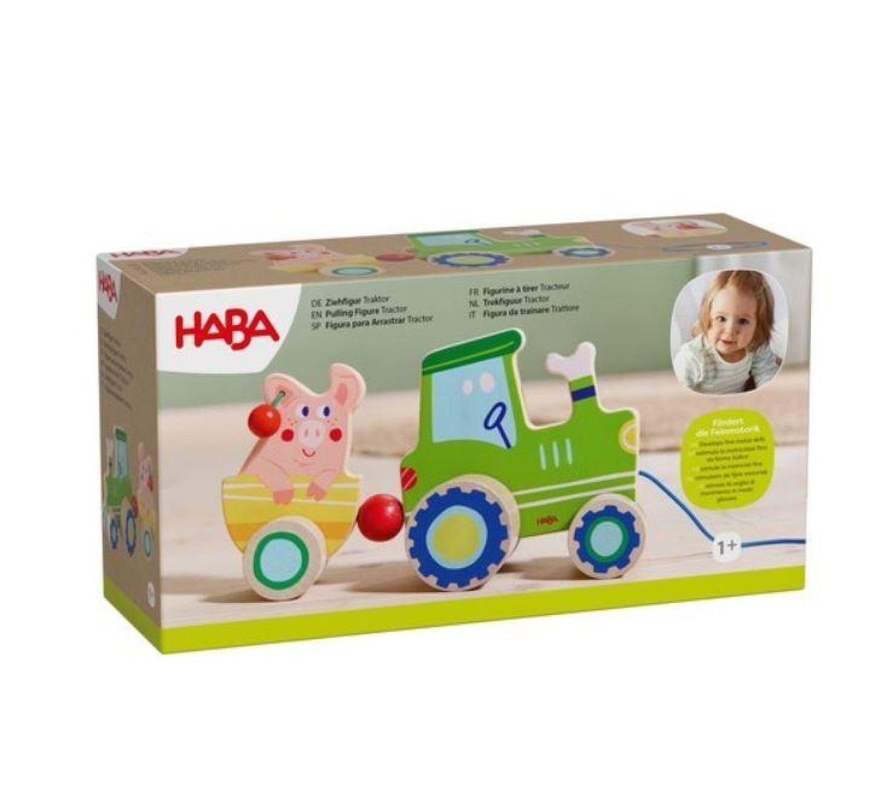 Haba Trekfiguur Tractor (2012264001) - SPADT - speelgoed met advies