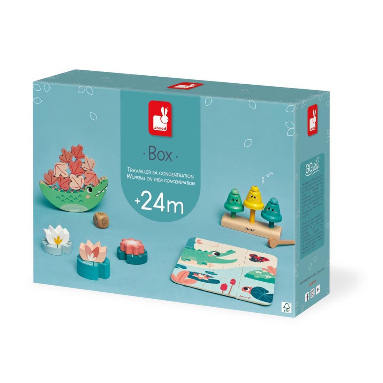Janod Houten 24 Maanden Doos (J04065) - SPADT - speelgoed met advies