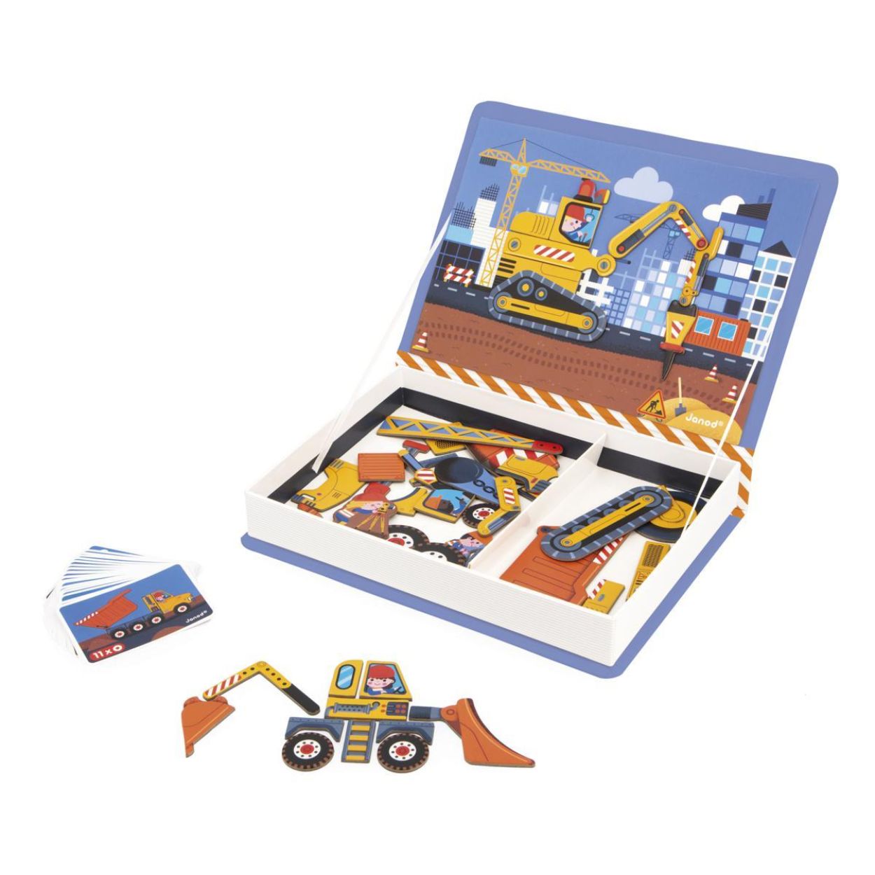 Janod Magneti'Book Bouwplaats (J02526) - SPADT - speelgoed met advies
