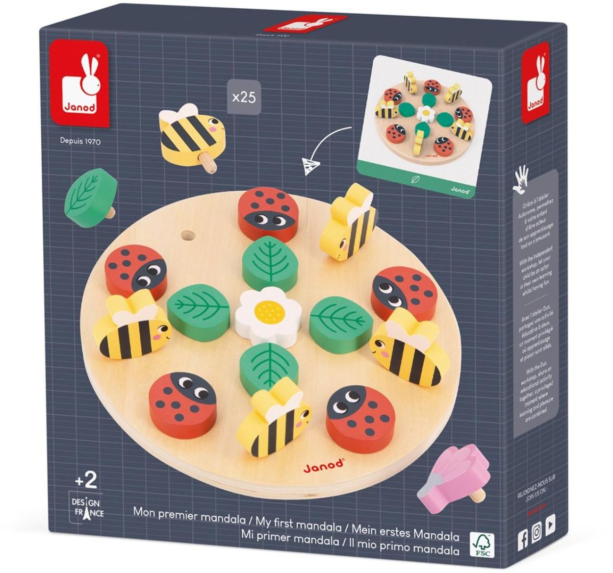 Janod Mijn Eerste Mandala 'De Tuin' (J05084) - SPADT - speelgoed met advies