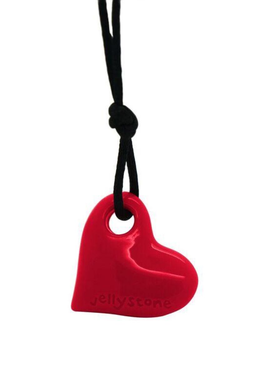 Jellystone Designs Kauwketting Hart Rood (JS-HSR) - SPADT - speelgoed met advies