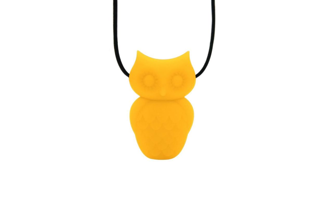 Jellystone Designs Kauwketting Owl Canary Yellow (JS-ODCY) - SPADT - speelgoed met advies