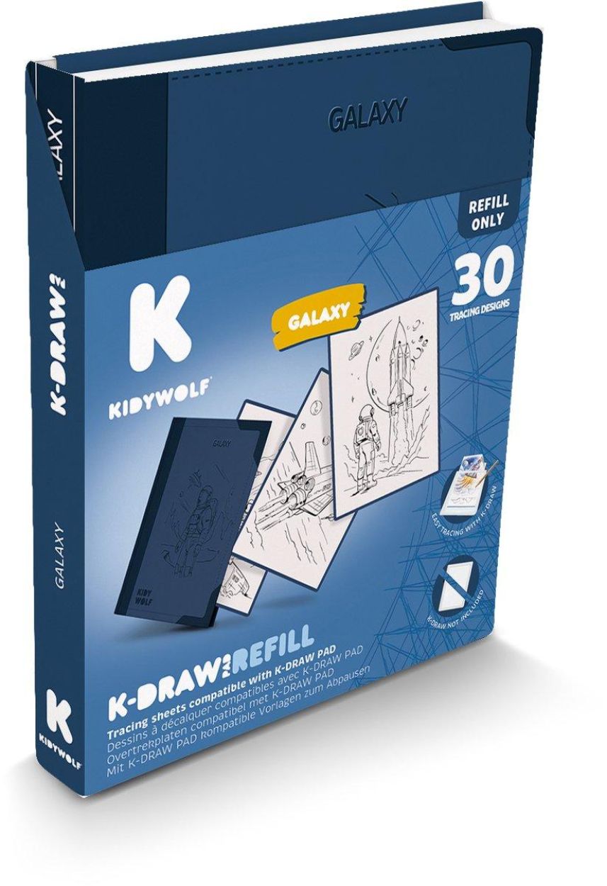 Kidywolf K-Draw Pad Refill Galaxy (K-DRAW-PAD-REFILL-GAL) - SPADT - speelgoed met advies