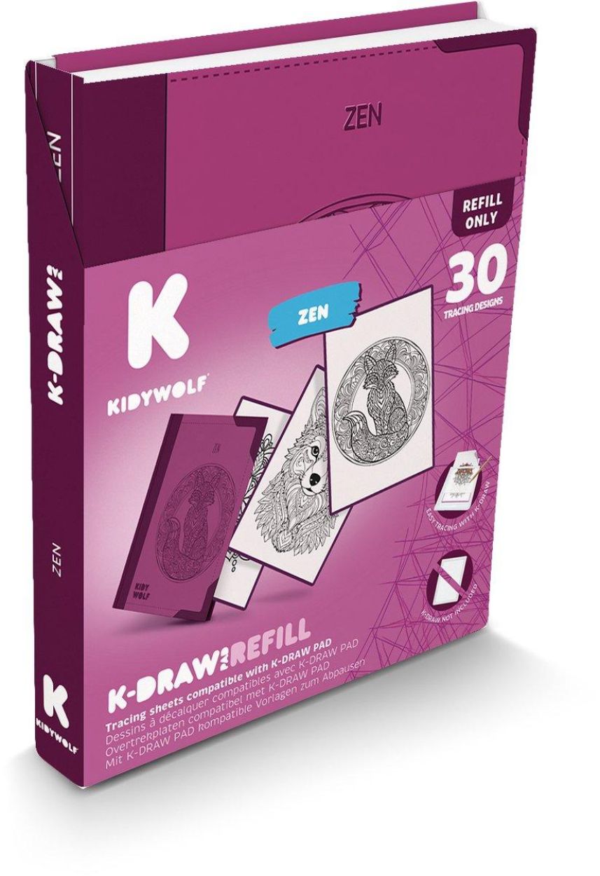 Kidywolf K-Draw Pad Refill Zen (K-DRAW-PAD-REFILL-ZEN) - SPADT - speelgoed met advies