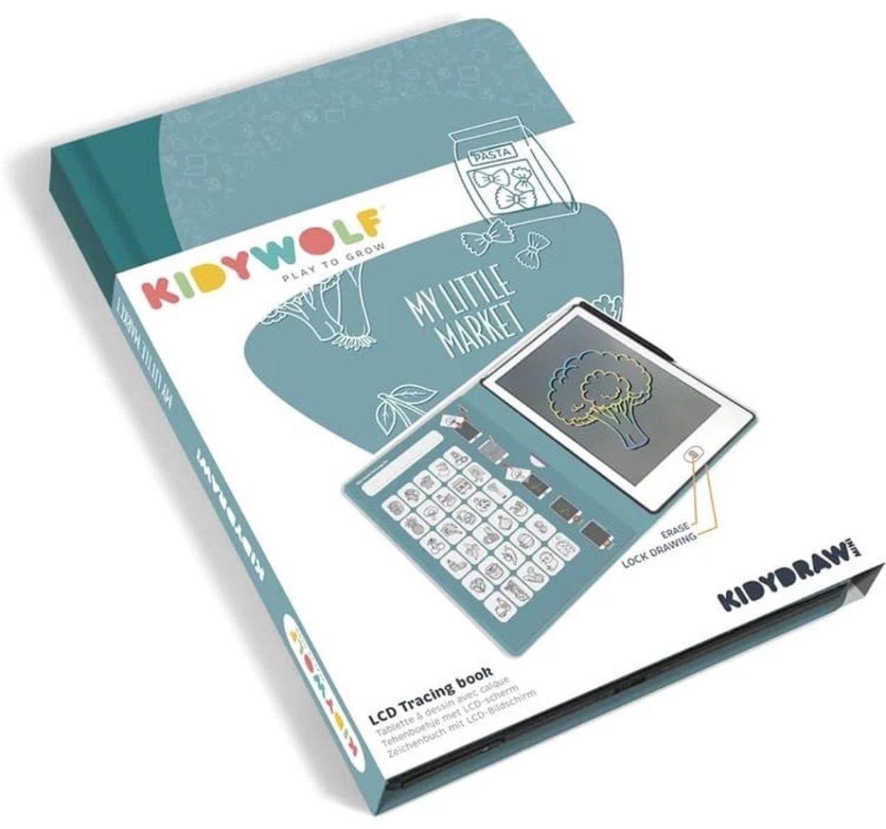 Kidywolf Kidydraw Mini 'My Little Market' (Kidydraw-mini-mlm) - SPADT - speelgoed met advies