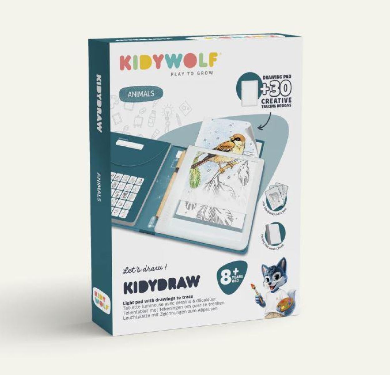 Kidywolf Kidydraw Pad Animals (KIDYDRAW-PAD8-ANI) - SPADT - speelgoed met advies