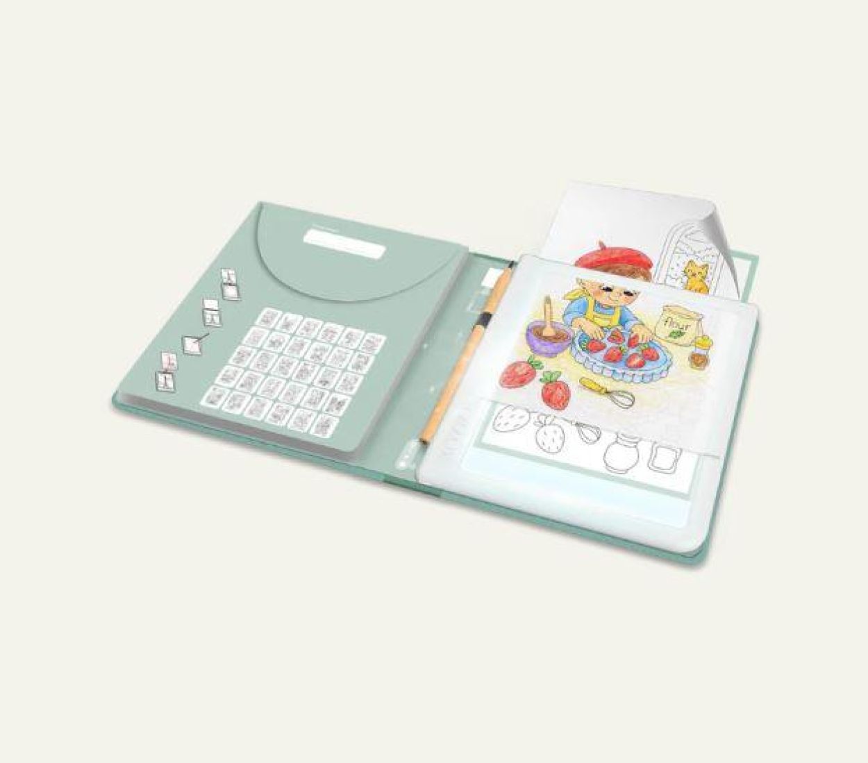 Kidywolf Kidydraw Pad Food Around the World (KIDYDRAW-PAD6-FAW) - SPADT - speelgoed met advies