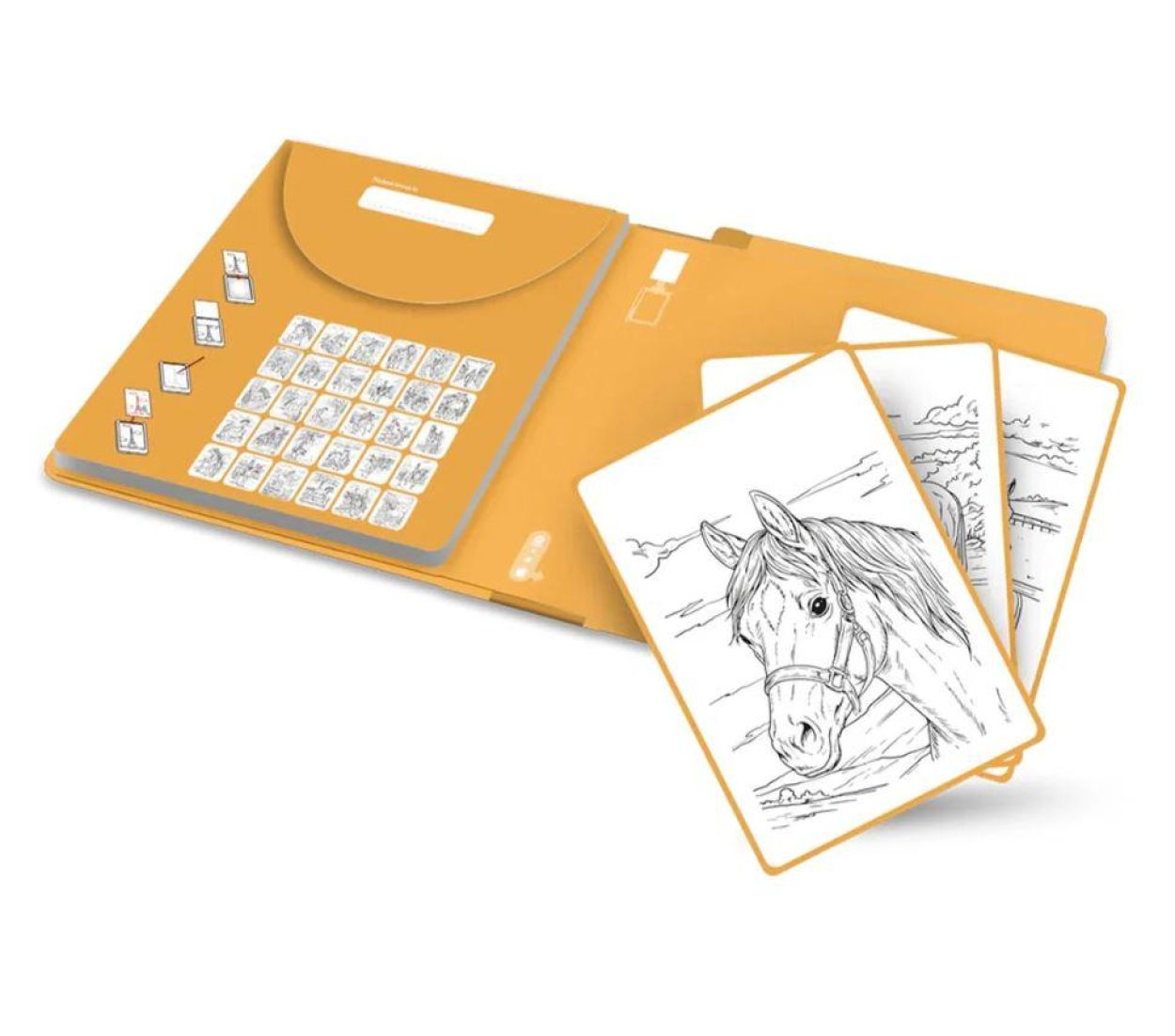 Kidywolf Kidydraw Pad Refill Horses (KIDYDRAW-REFILL8-HOR) - SPADT - speelgoed met advies