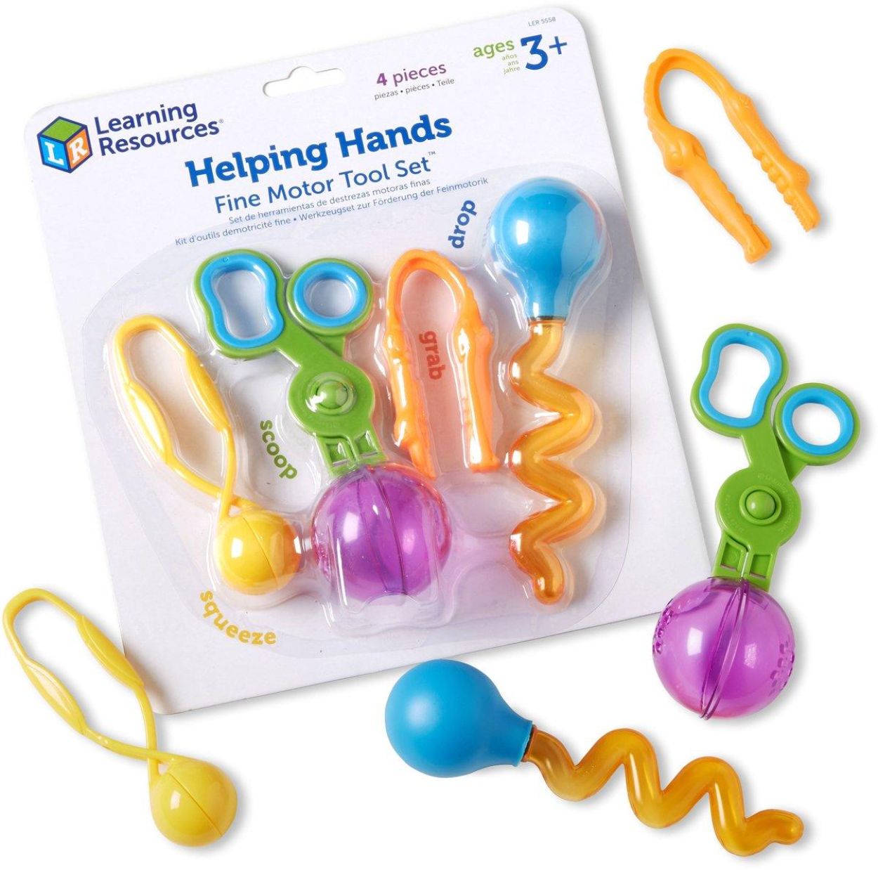 Learning Resources Helping Hands Fine Motor Tool Set (950LER5558) - SPADT - speelgoed met advies