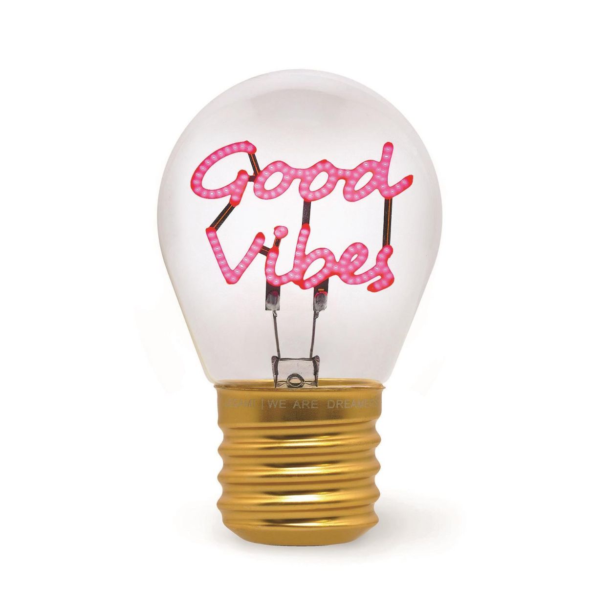 Legami Bulb Fiction Tafellamp Good Vibes (CLB0016) - SPADT - speelgoed met advies