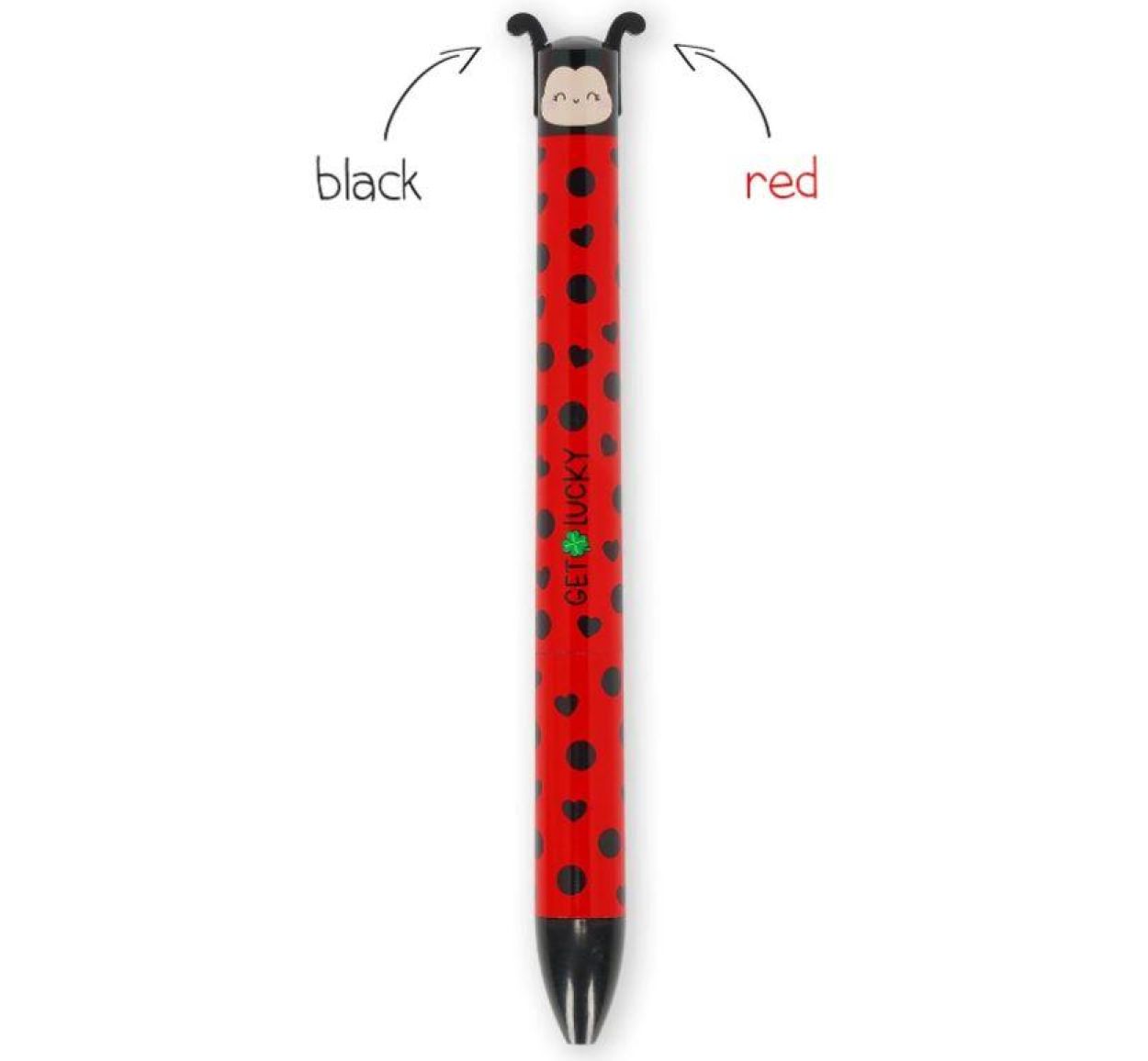 Legami Click & Clack Pen Ladybug (CLICK0030) - SPADT - speelgoed met advies