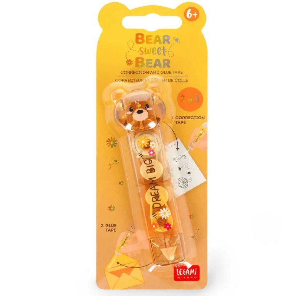 Legami Correctie -en lijmtape Teddy Bear (CGT0002) - SPADT - speelgoed met advies