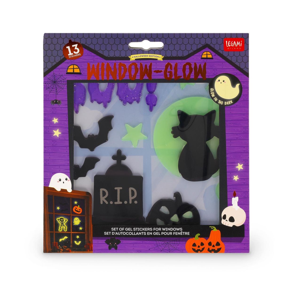Legami Glow Raamstickers 'Boo' (GGH0002) - SPADT - speelgoed met advies