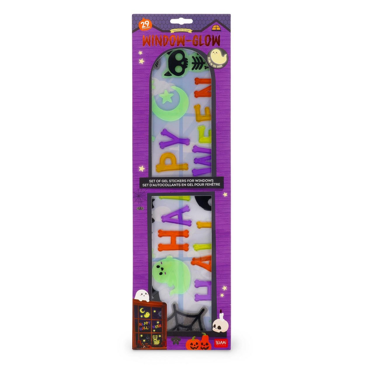 Legami Glow Raamstickers 'Happy Halloween' (GGH0003) - SPADT - speelgoed met advies