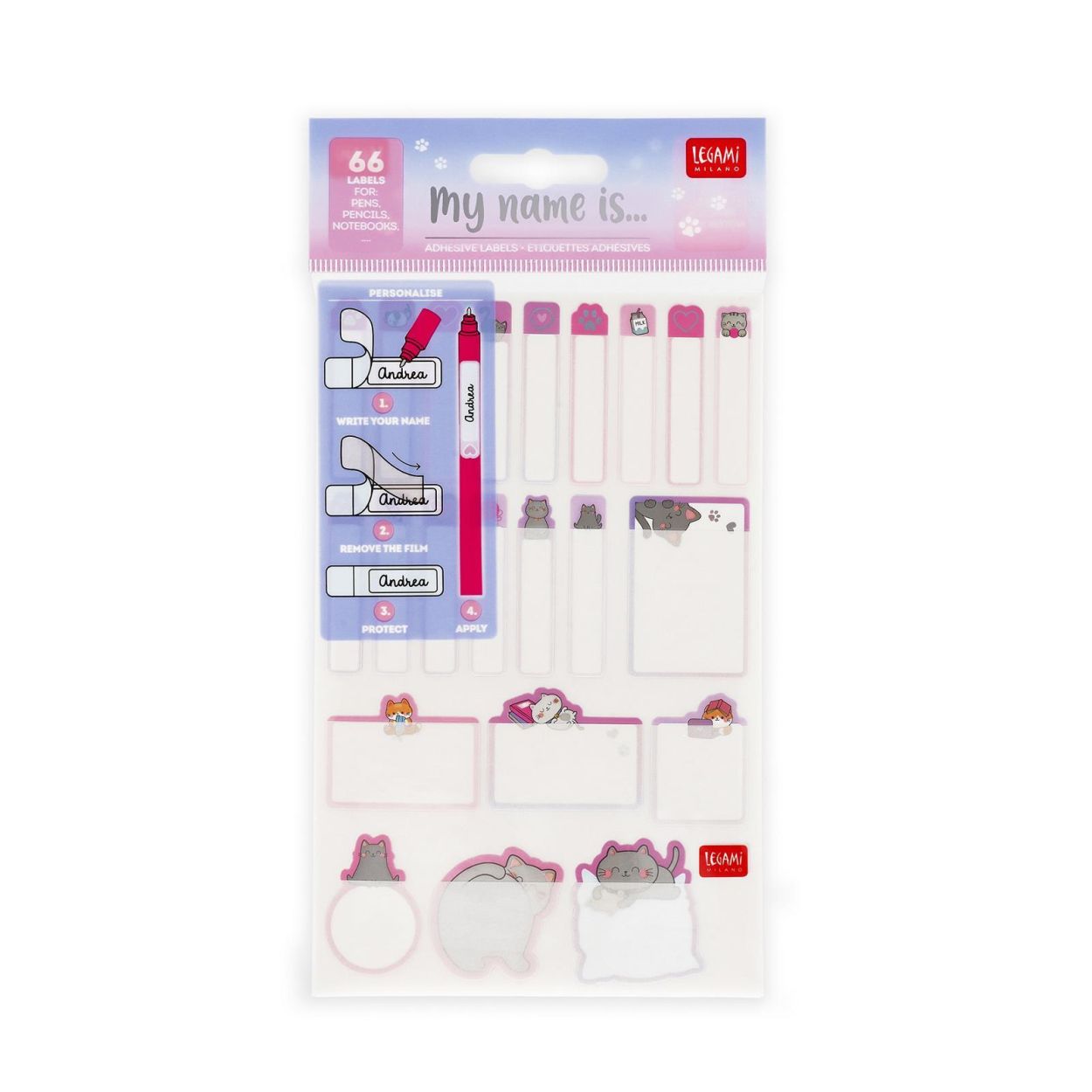 Legami Naamlabels Kitty My Name is (STK0001) - SPADT - speelgoed met advies