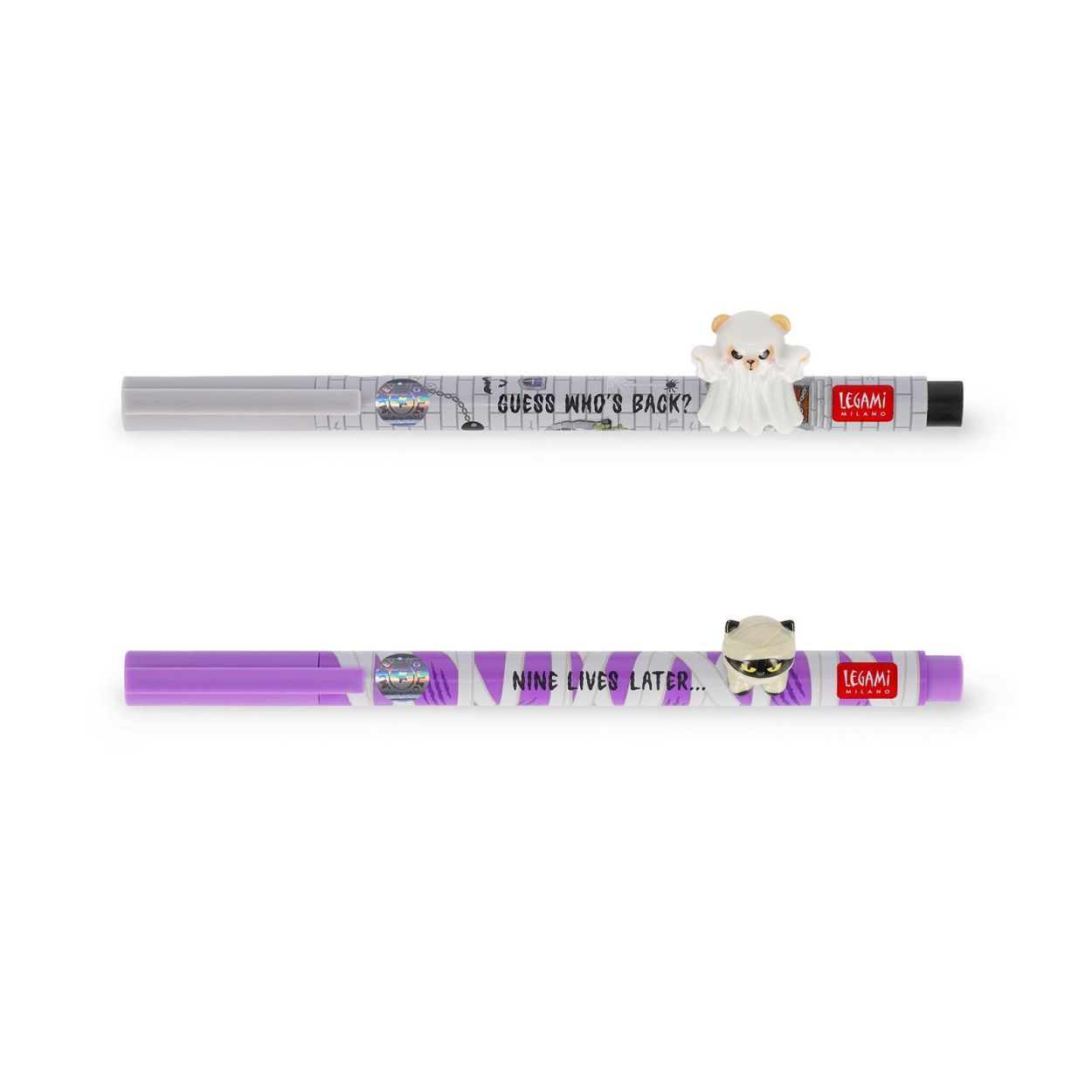 Legami Spooky Party Gelpens Teddy Ghost & Kitty Mummy () - SPADT - speelgoed met advies