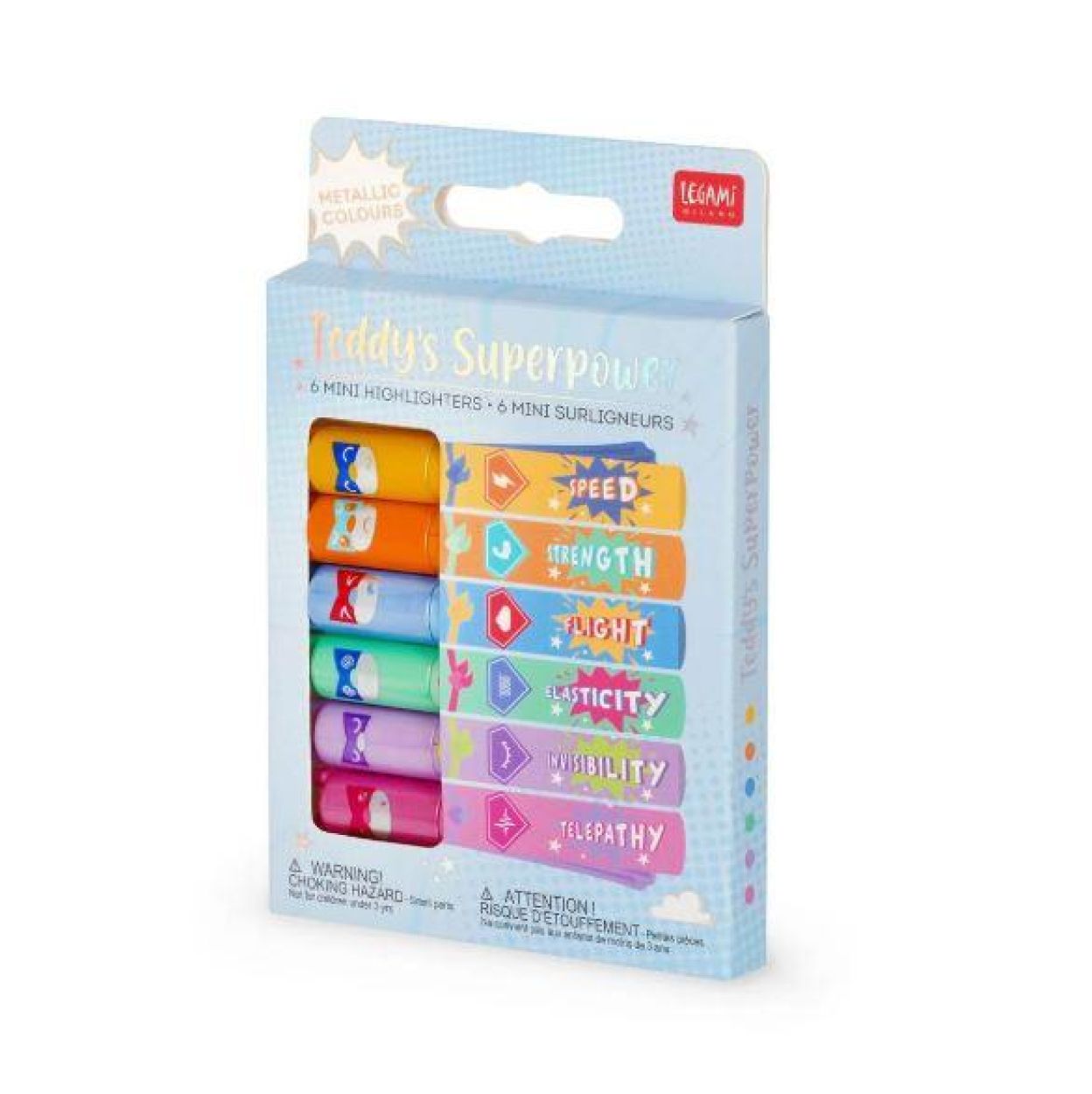 Legami Teddy Bear Superpower Mini Stiften (MH0005) - SPADT - speelgoed met advies