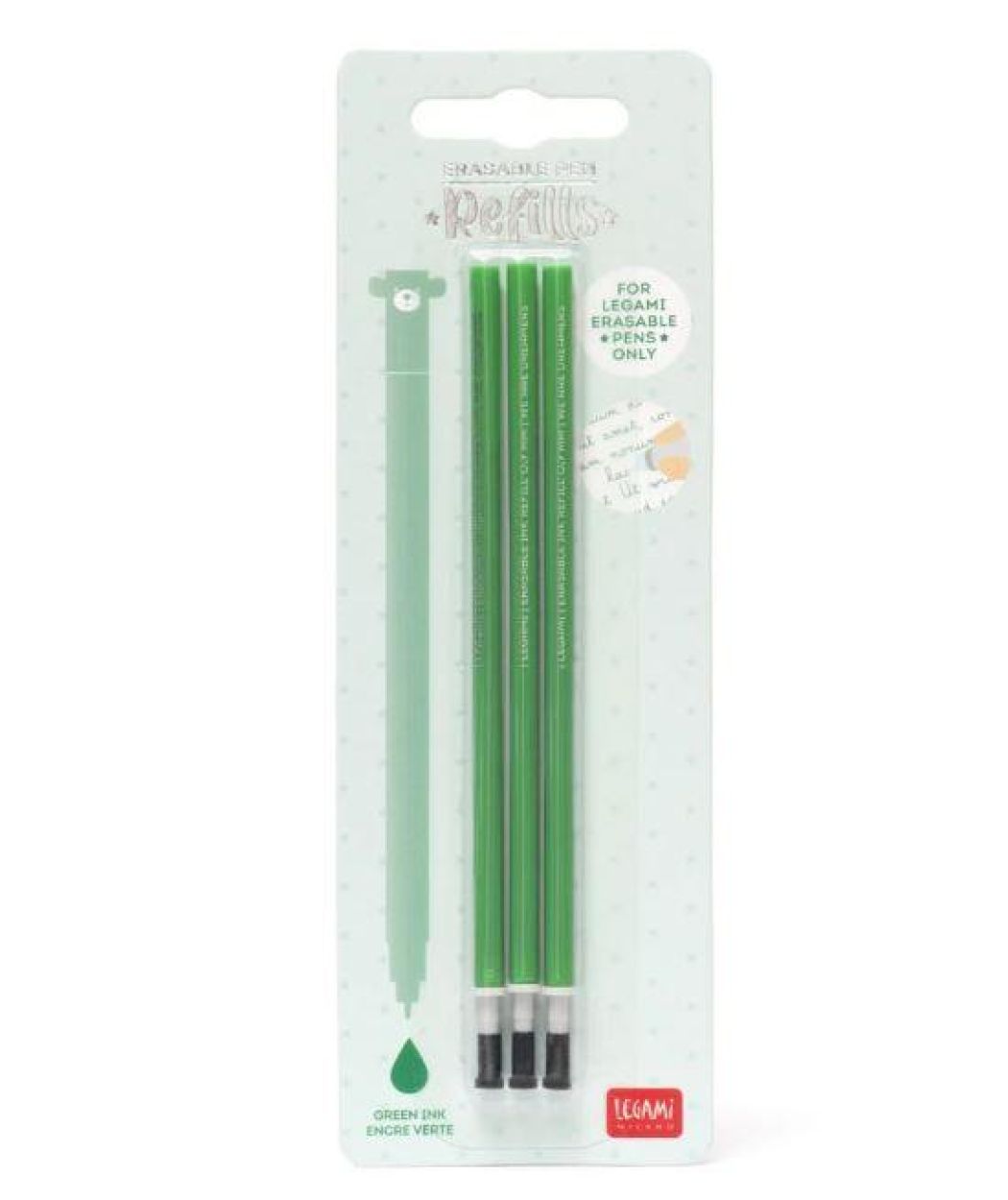Legami Uitwisbare Gelpen Refills Groen (REFEP0007) - SPADT - speelgoed met advies