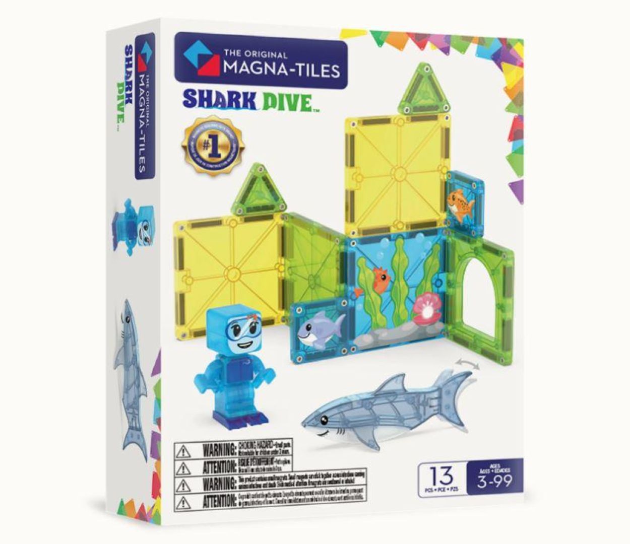 Magna-Tiles Magna-Tiles Shark Dive (262013SD) - SPADT - speelgoed met advies