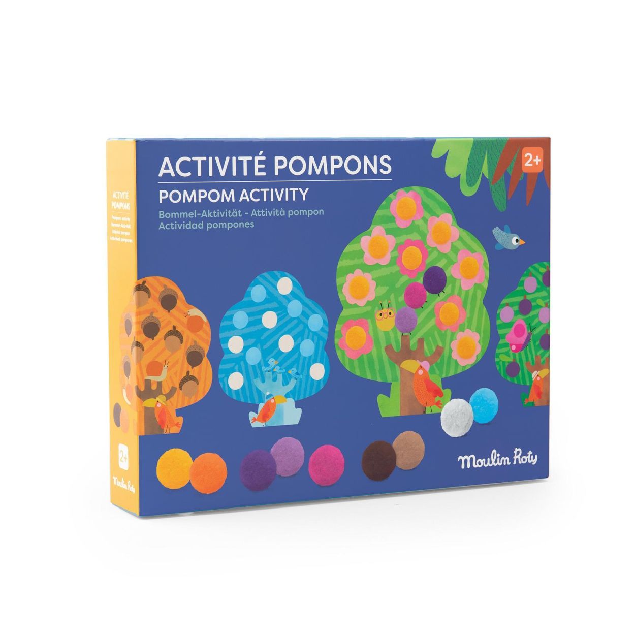Moulin Roty Activiteitendoos Pompons 4 Seizoenen (679612) - SPADT - speelgoed met advies