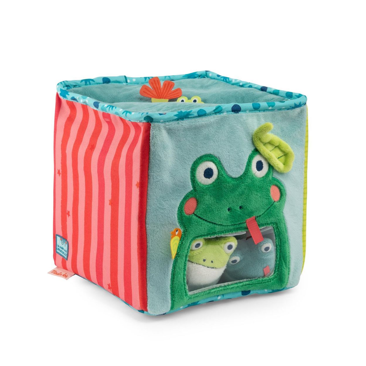 Moulin Roty Grote activiteitenblok van stof La mare aux grenouilles (689092) - SPADT - speelgoed met advies