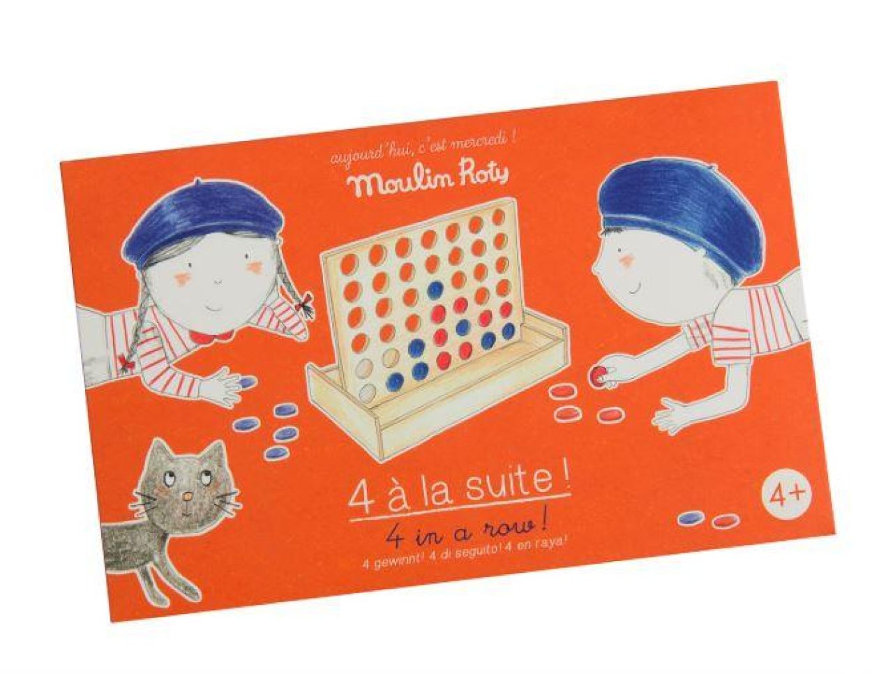 Moulin Roty Houten Vier op een Rij (713150) - SPADT - speelgoed met advies
