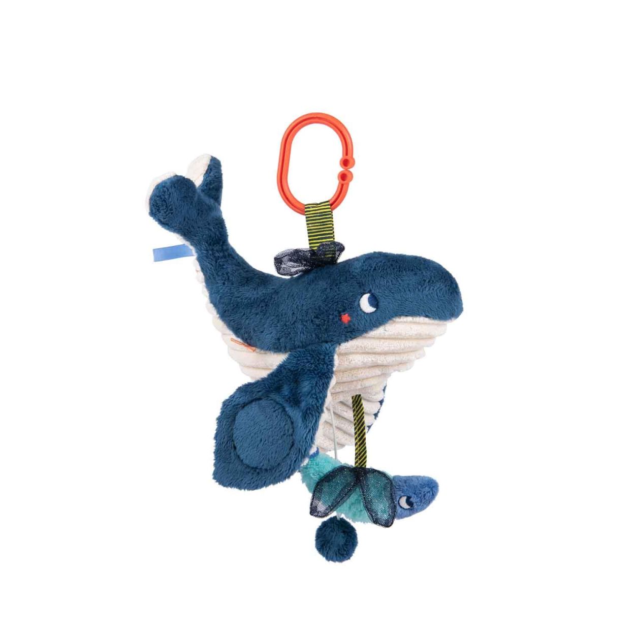 Moulin Roty Muziekknuffel walvis Les Aventures de Paulie (676042) - SPADT - speelgoed met advies