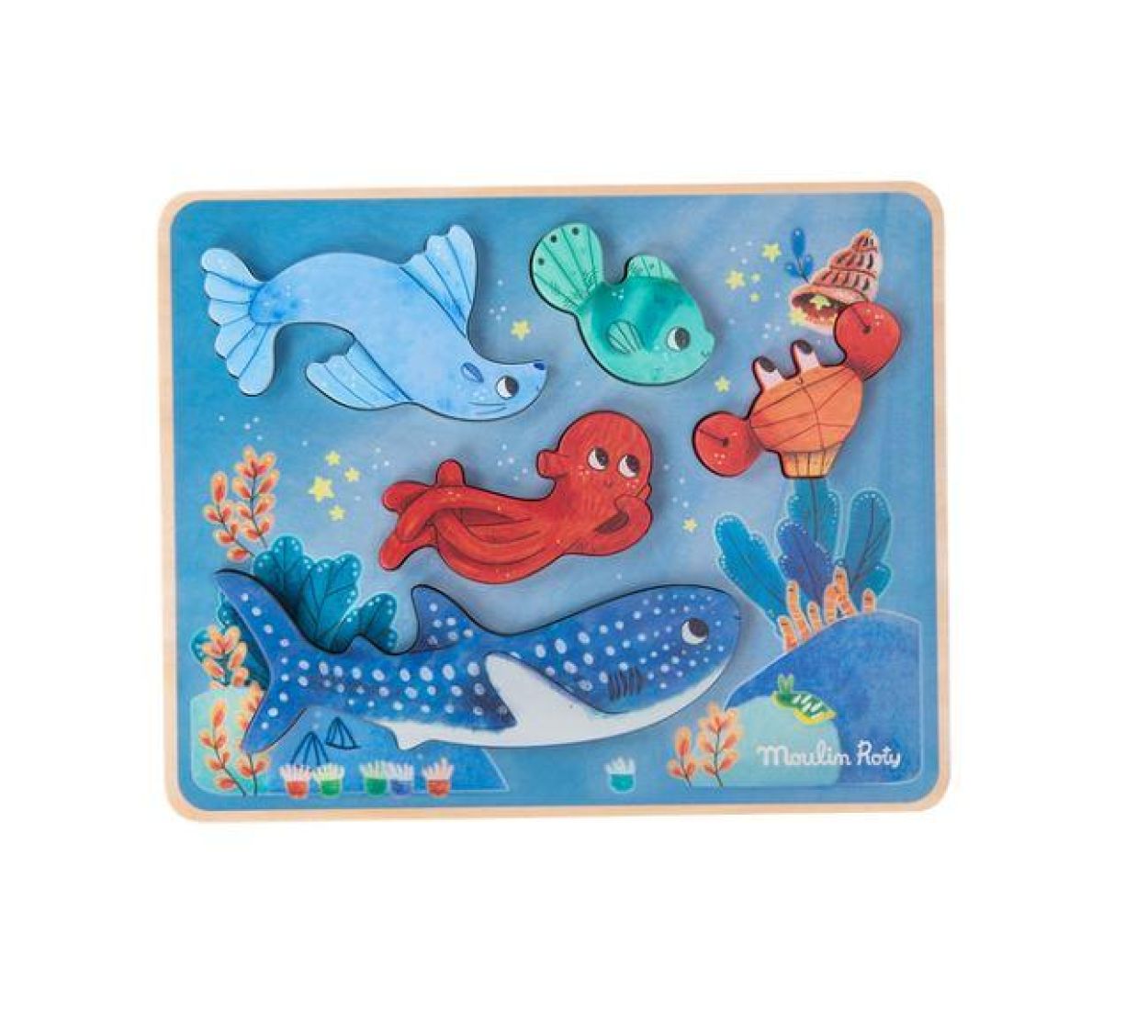 Moulin Roty Sensorische Puzzel 'Les Avontures de Paulie' (676381) - SPADT - speelgoed met advies