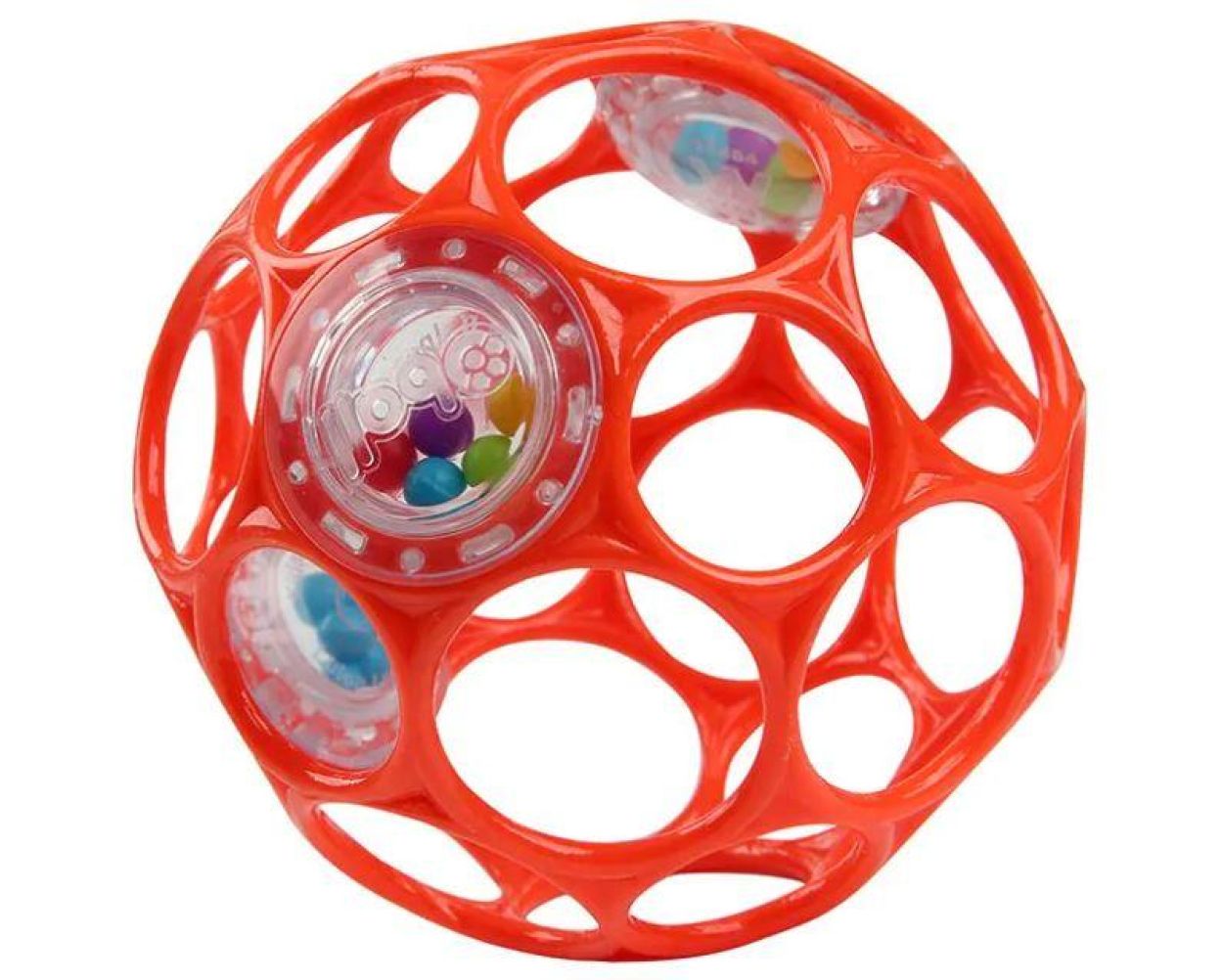 Oball Rammelaar Rood (K11487) - SPADT - speelgoed met advies