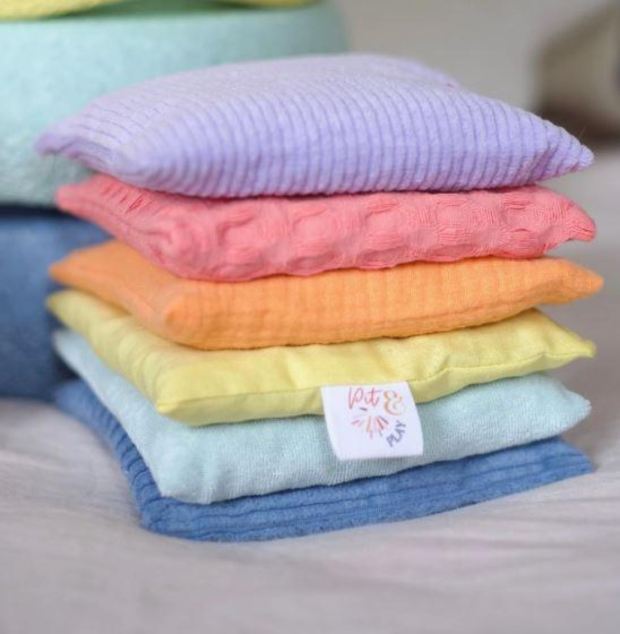 Pit & Play Pittenzakjes Pastel Regenboog Set () - SPADT - speelgoed met advies