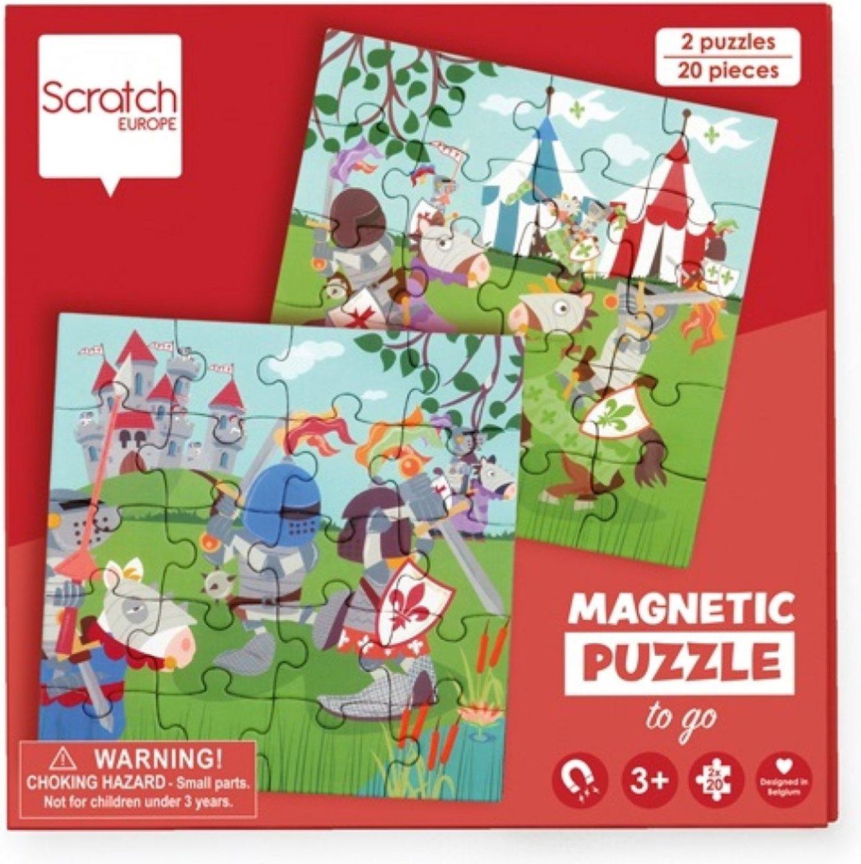 Scratch Magnetisch Puzzelboek 'Ridders' (6181162) - SPADT - speelgoed met advies