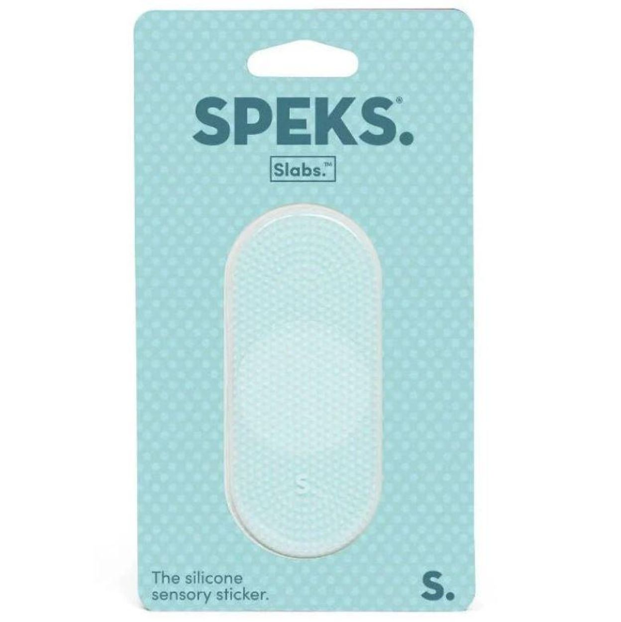 Speks Slabs Sensory Sticker Tab Static Teal (SlabsTabStaticTeal) - SPADT - speelgoed met advies
