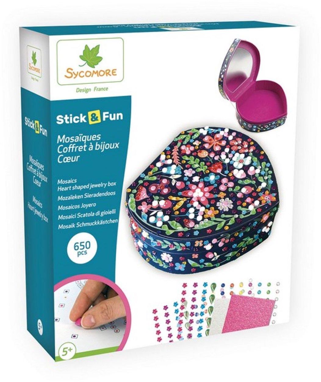 Sycomore Stick & Fun Sieradendoosje Hartje (SYCRE7049) - SPADT - speelgoed met advies