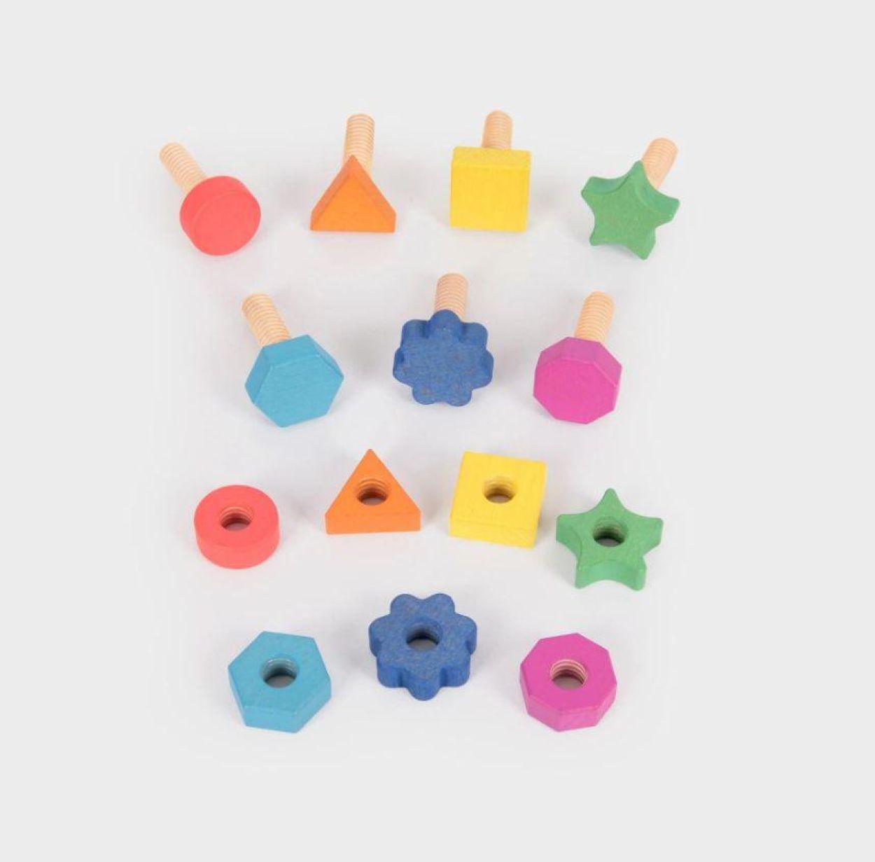 TickiT Regenboog Houten Schroeven (73999) - SPADT - speelgoed met advies