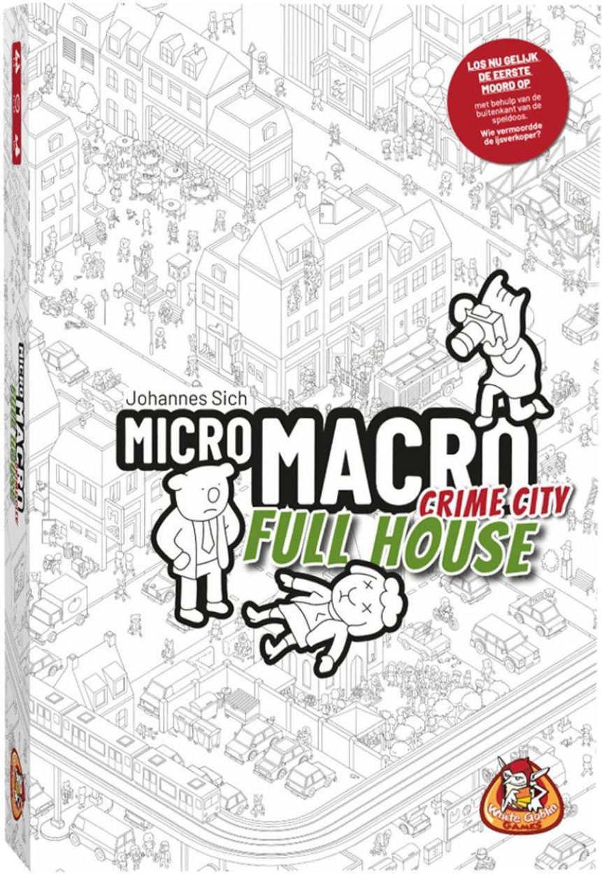 White Goblin MicroMacro Crime City Full House (WGG2169) - SPADT - speelgoed met advies