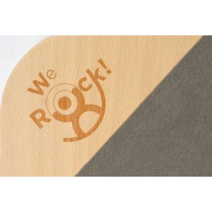 We Rock rockerboard met zacht grijs vilt