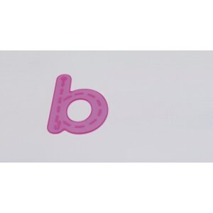 Tickit Silishapes roze flexibele letter B